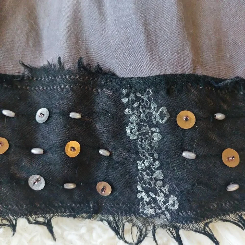 Free People Fairycore Westerncore Sequined Miniskirt size Medium